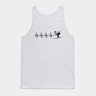 Skier Hearbeat Tank Top